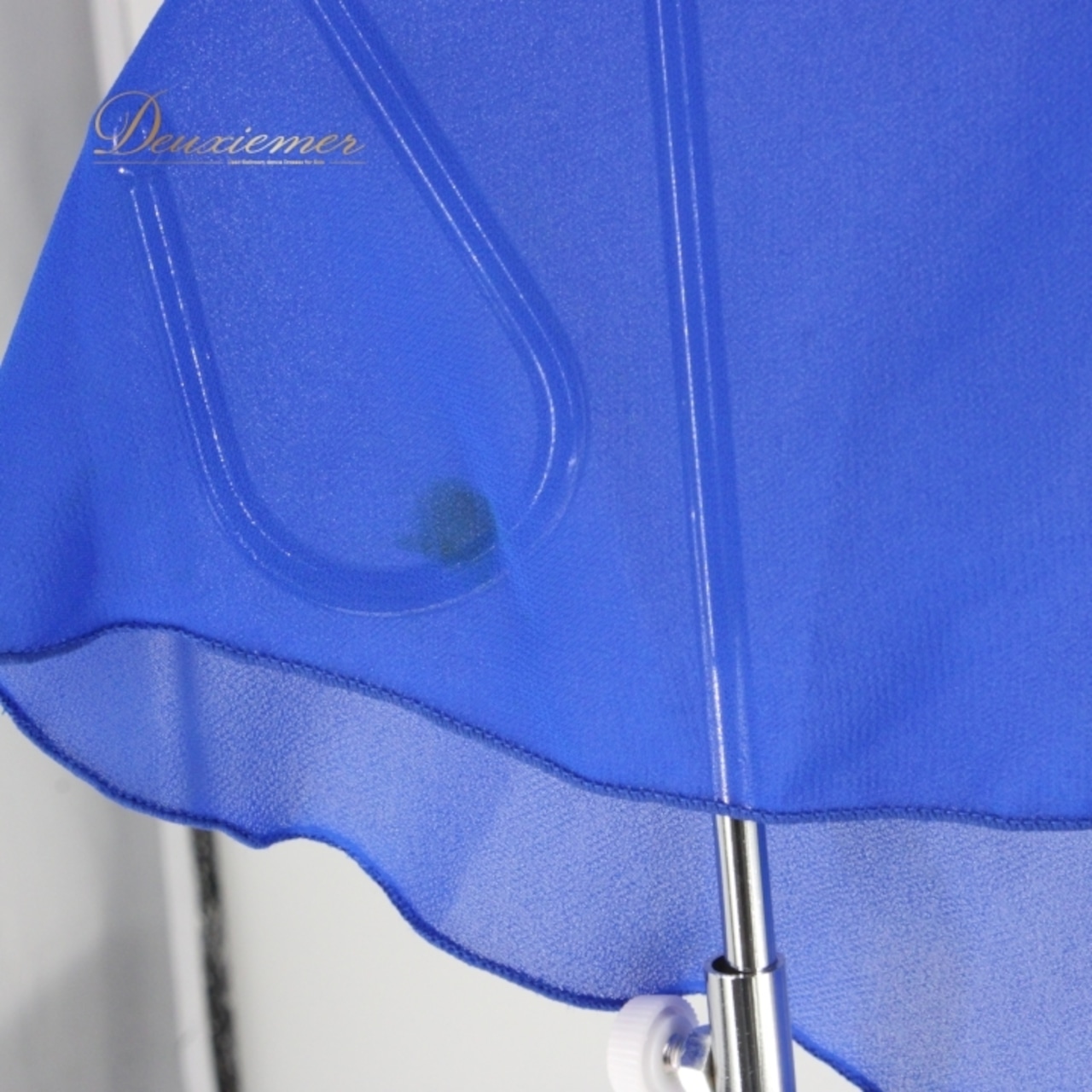 社交ダンス 衣装 スタンダード ラテン ドレス ワンピース レッスンウェア パーティドレス PAPILLON パピヨン 青 ブルー系 シンプル 上品 レッスン用 コスチューム 女性用 衣装 ドレス ビビッドカラー モダンフィーリング 上品デザイン 躍動感 108cm丈 Mサイズ パーティー用 可愛いフリル フロアロング 体型カバー 伸縮性無し ポリエステル製 クラシックスタイル ダンスウェア