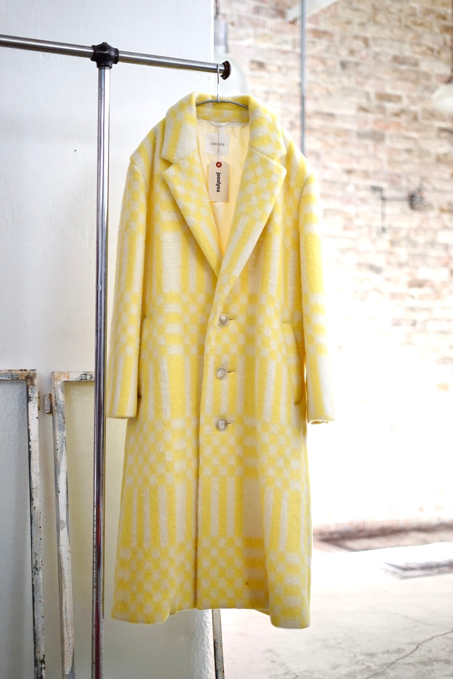 jonnlynx / alpaca wool coat ( flag yellow ) | JUQUI Online powered by BASE