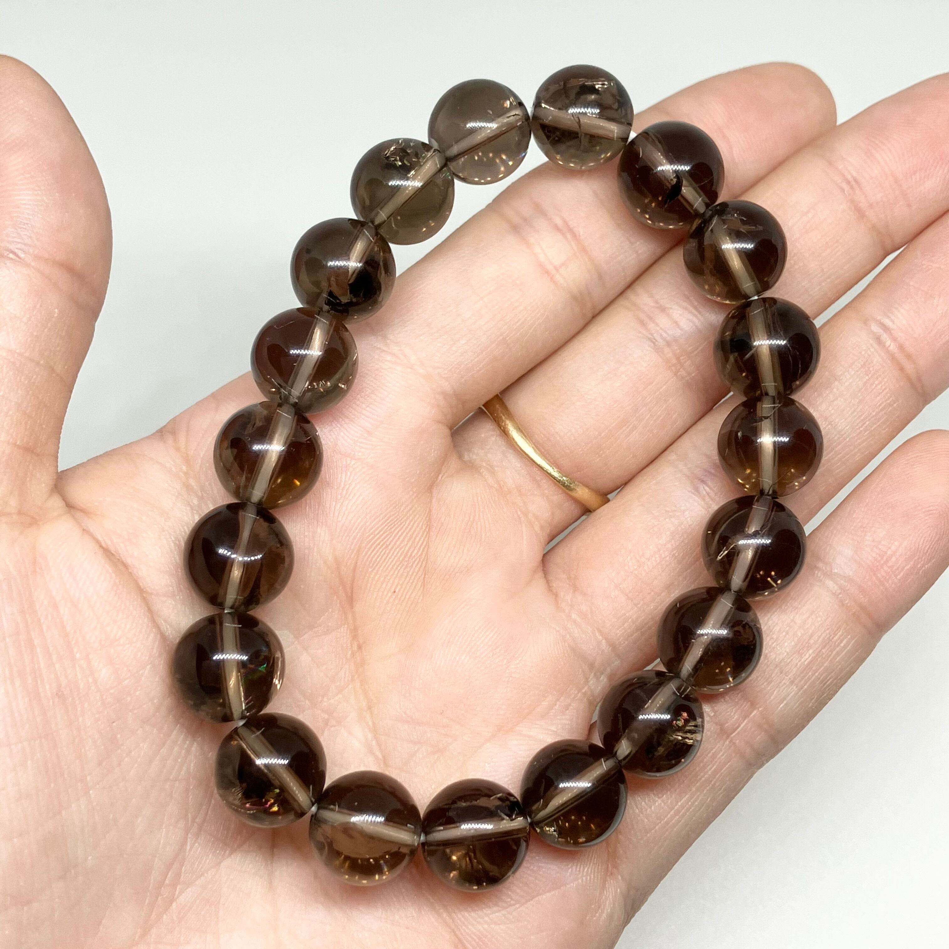 虹入り☆アイリススモーキークォーツブレスレット | A stone～高品質