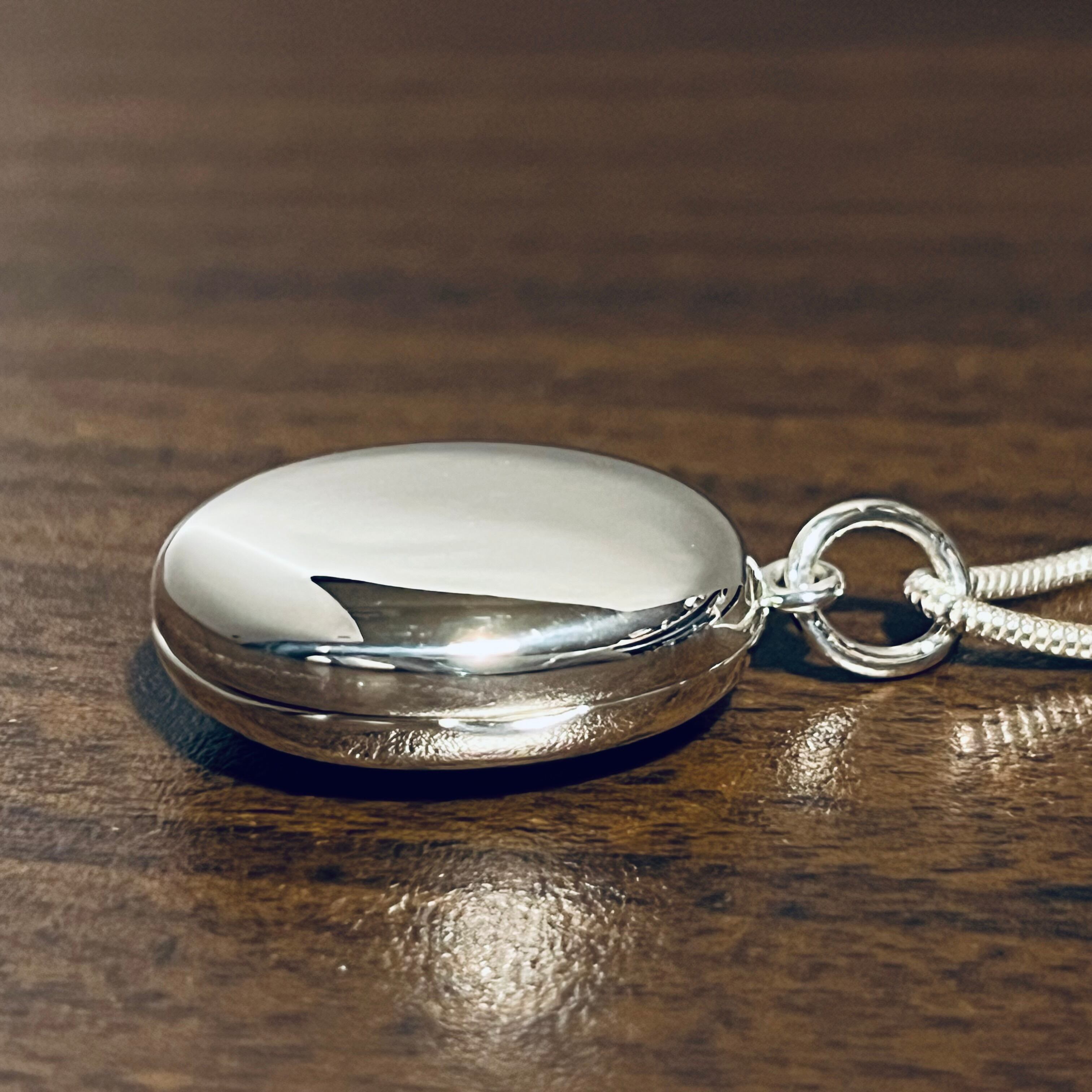 VINTAGE TIFFANYロケット ペンダント ネックレス スネークチェーン