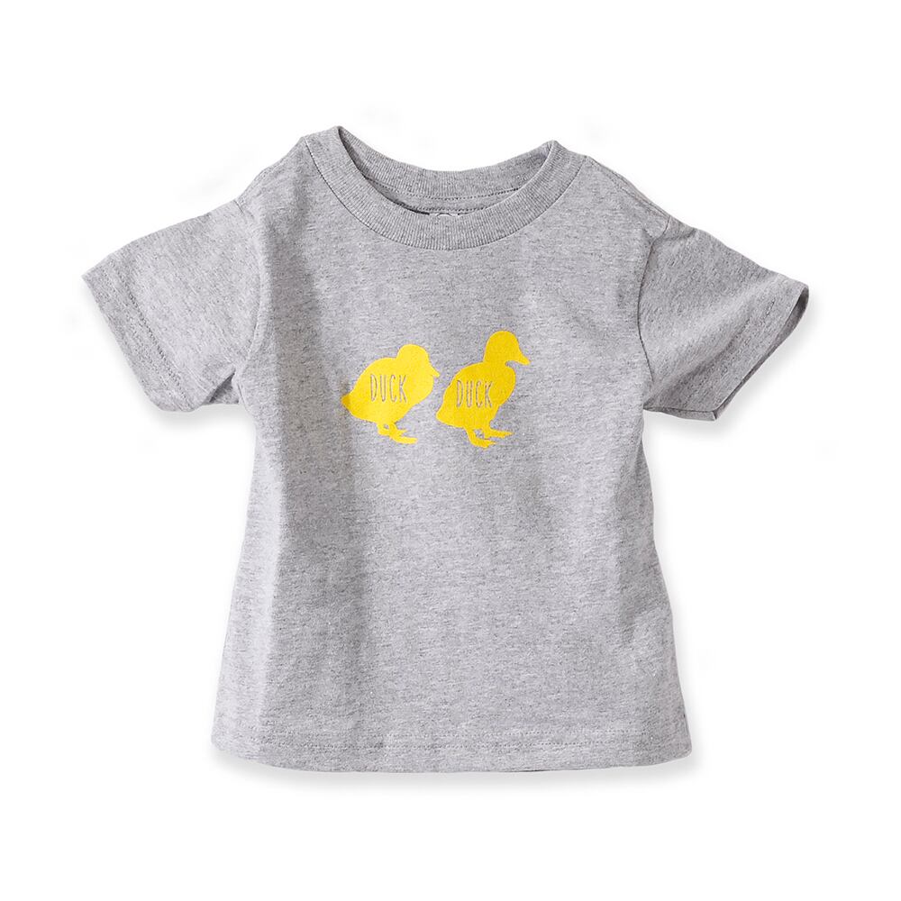 アヒルちゃん！【キッズ】半袖Tシャツ「Duck Duck GOOSE」(親子リンク