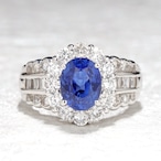 ロイヤルブルー サファイアリング pt900 / 3.080ct / DA 1.090ct