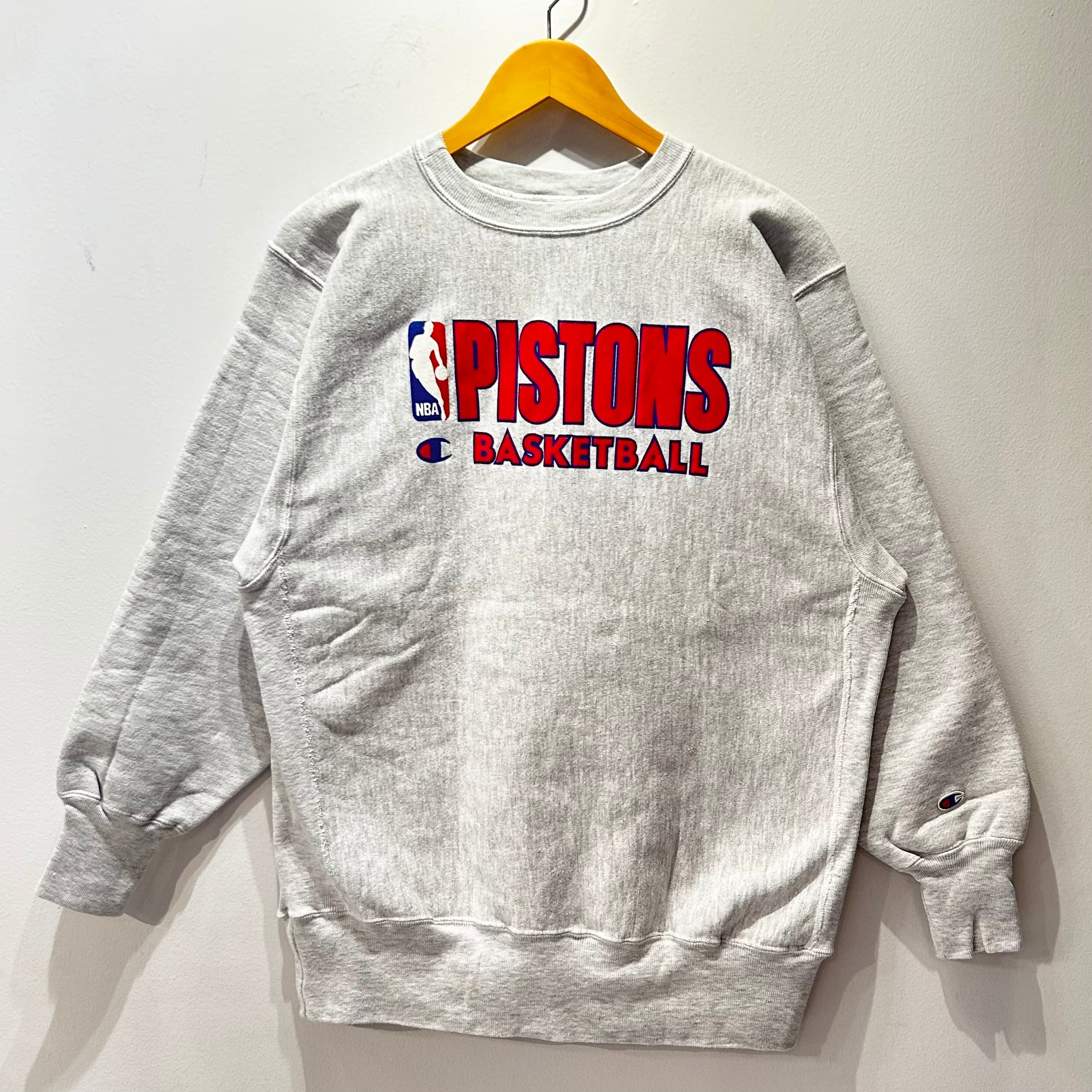 90’sアメリカ製 チャンピオン リバースウィーブ ピストンズNBA Lサイズ Champion NBA PISTONS/チャンピオン デトロイト ピストンズ リバース