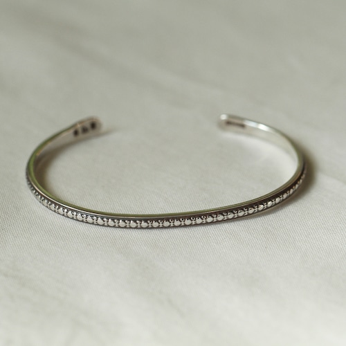 ERICKA NICOLAS BEGAY【 mens   】 stamp bangle 01 / L size