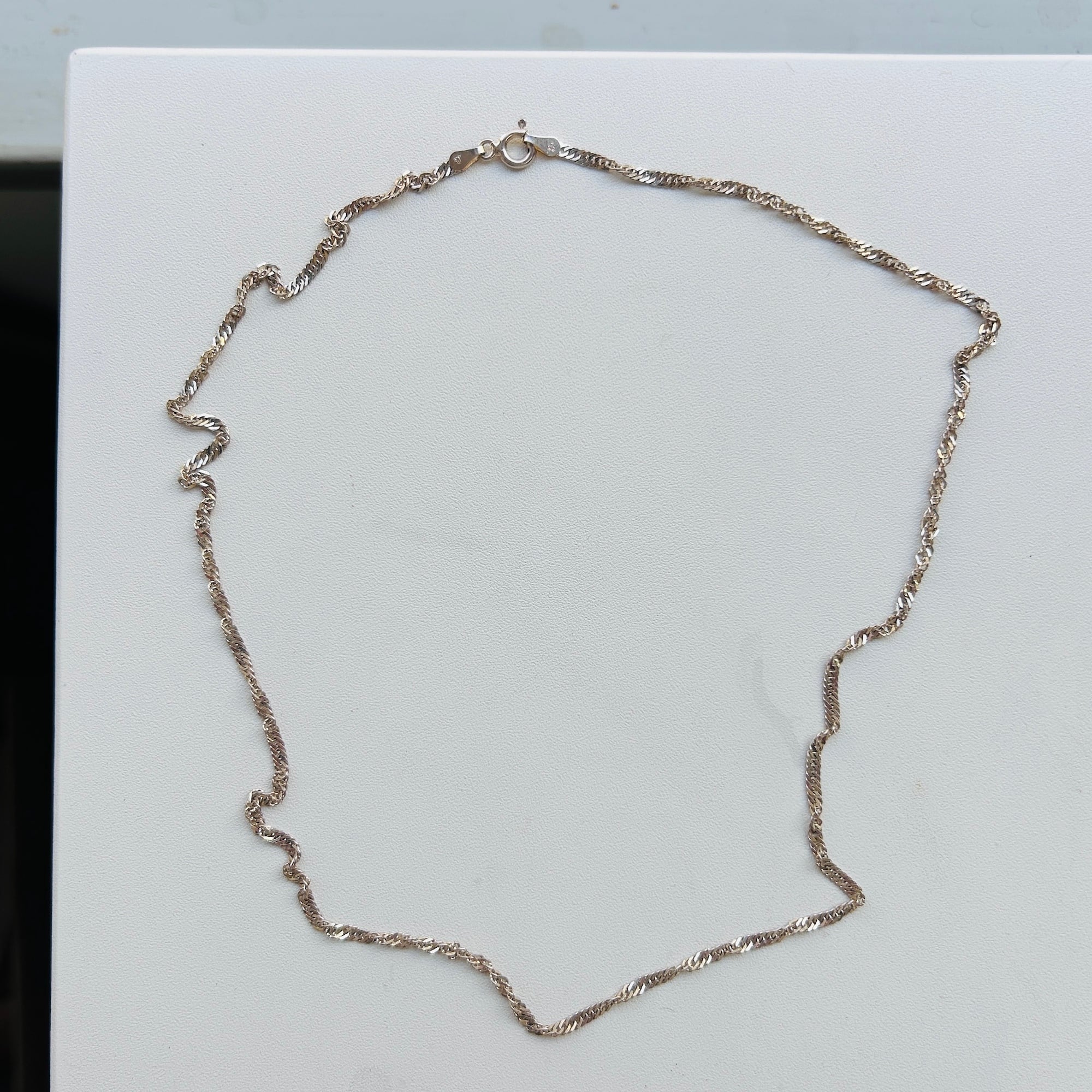 Italy シルバー925 キヘイツイストチェーン（51cm） | Milo Antiques