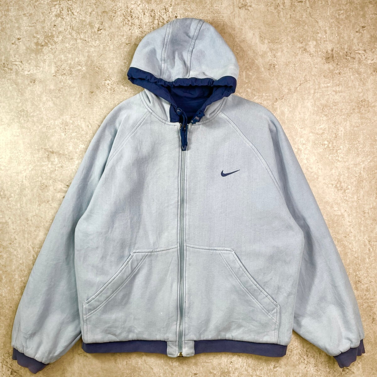 90年代 NIKE ナイキ スウォッシュロゴ刺繍 リバーシブル ナイロン