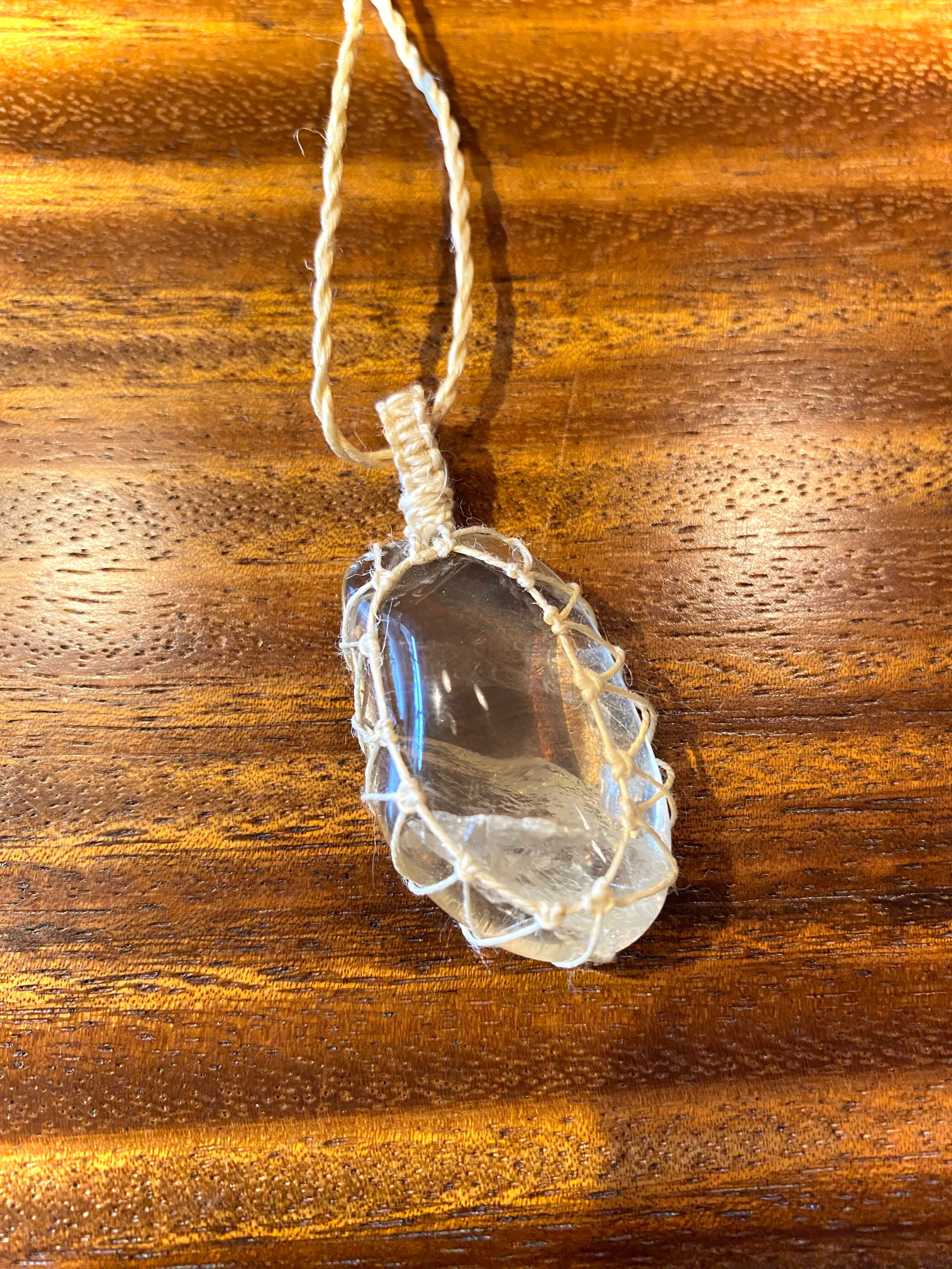 シトリン精麻手績み糸マクラメネックレス | Pay ID