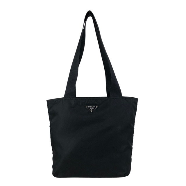 PRADA プラダ ハンドバッグ ブラック トライアングルロゴ ナイロン トートバッグ vintage ヴィンテージ オールド ij43tr