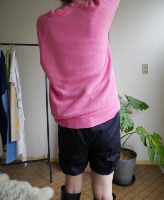 80s-90s Tultex Ultra Fleece Solid Raglan Sweat hot pink