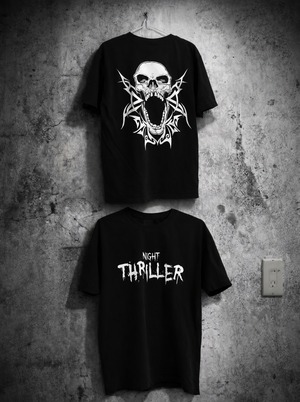 【新色】THRILLER NIGHT 『ガーメントダイTシャツ（ブラック× ホワイト)』