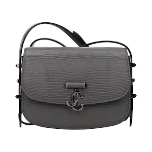 JIMMY CHOO ジミーチュウ レディース ショルダーバッグ レザー グレー