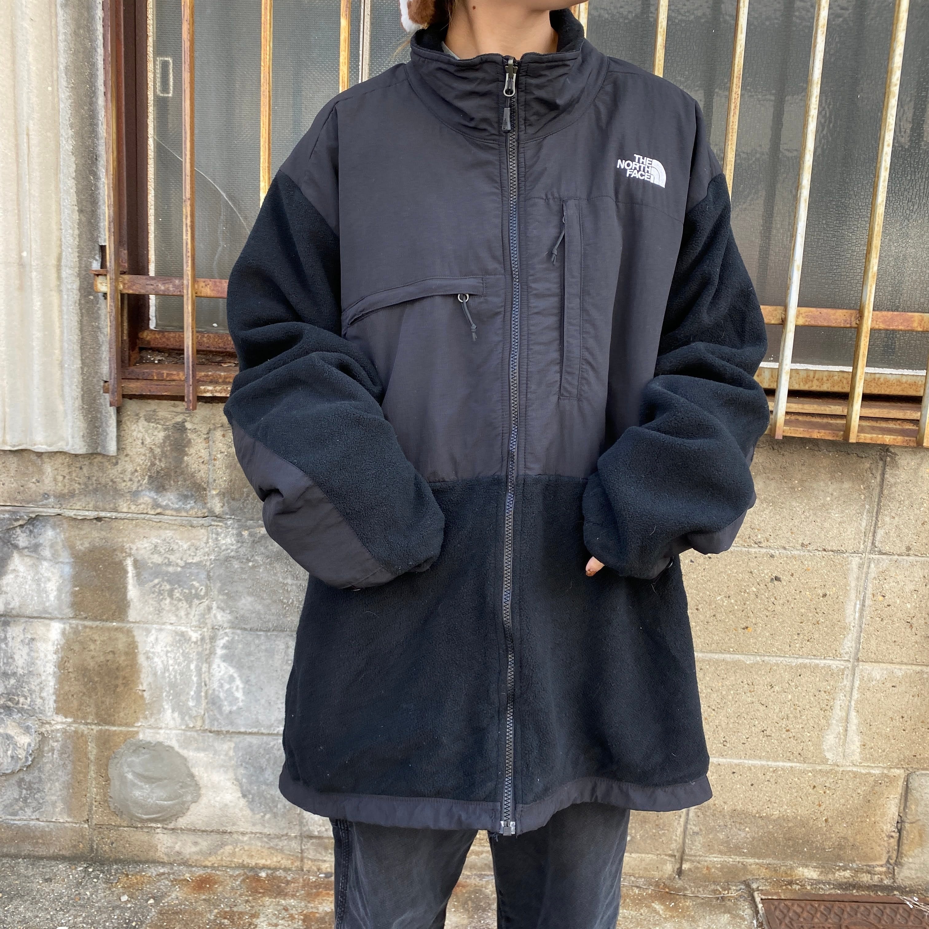 スーパービッグサイズ THE NORTH FACE ザ ノースフェイス デナリジャケット メンズ3XL 古着 POLATEC  ナイロン×フリースジャケット ブラック 黒 ポーラテック 大きいサイズ【アウトドアジャケット】 | cave 古着屋【公式】古着通販サイト  powered by BASE