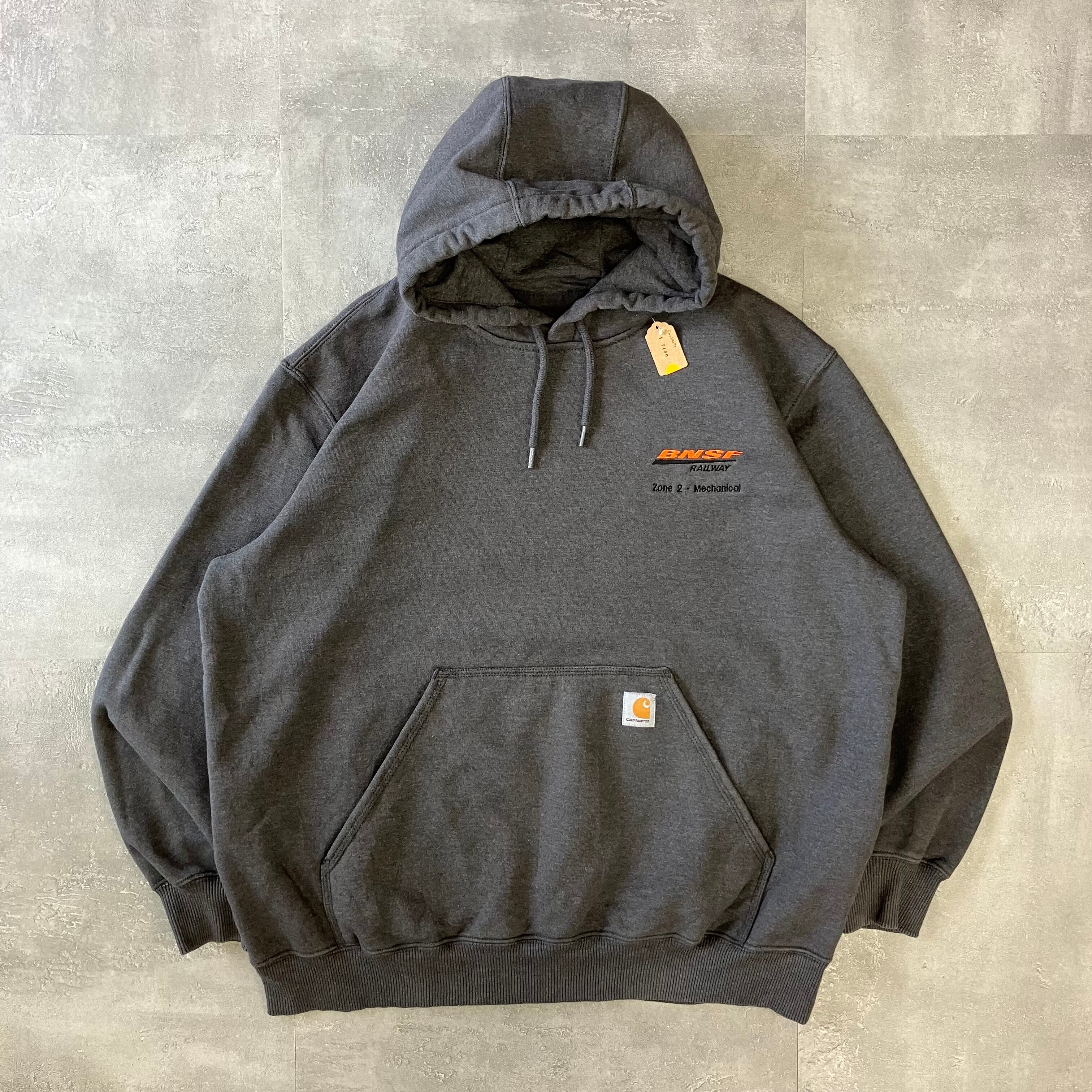 Carhartt 00s パーカー ワンポイント刺繍 企業ロゴ No.1789