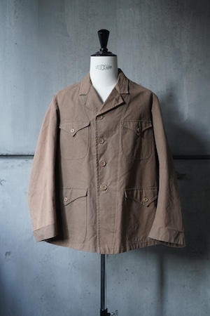30s "French Work" cotton linen hunting jacket