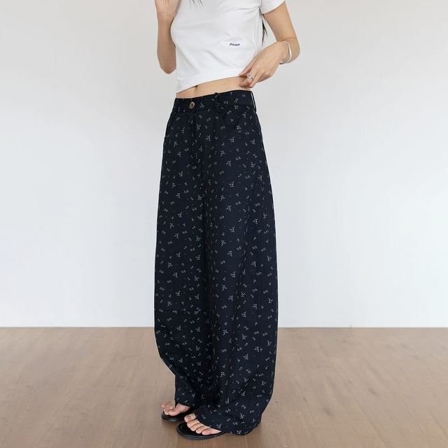 floral print wide pants 14404
