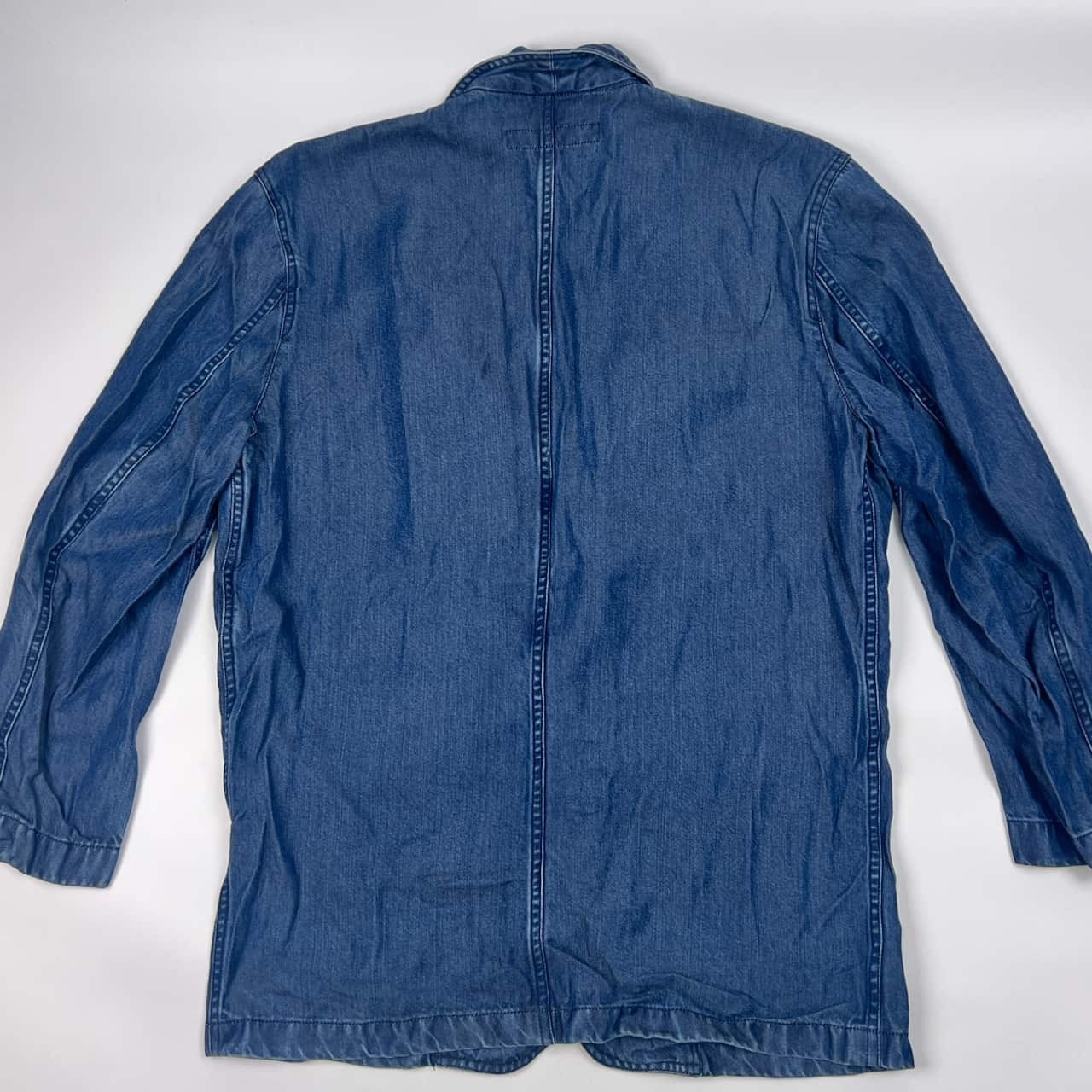 HARDY AMIES SPORT ハーディエイミススポーツ デニム 風 シャンブレー ジャケット 5/ブルー メンズ