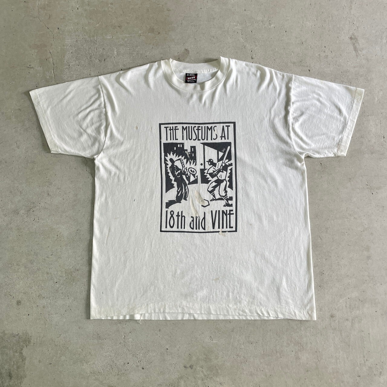 90年代 USA製 THE MUSEUM AT 18TH & VINE アート スーベニア プリントT 