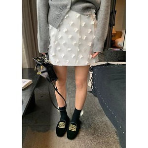 3D flower mini skirt　a00536