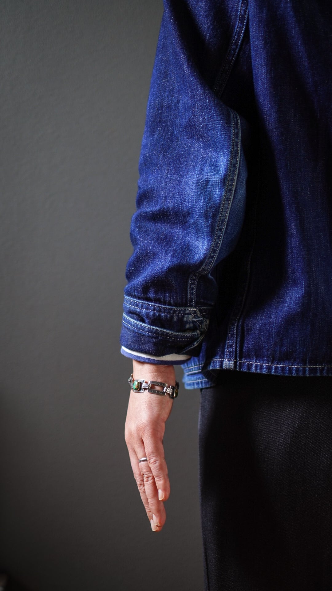 1940s】ナバホ ターコイズ & アロー & ライトニング ブレスレット