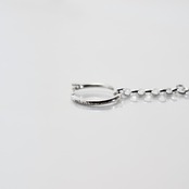 THIN HOOP raised by wolves with 2c CROSS / シンフープピアス レイズド バイ ウルヴス ウィズ 2cクロス