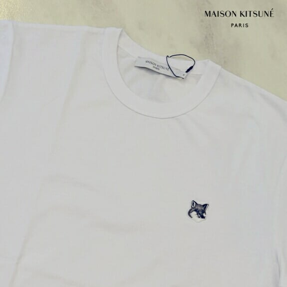 メゾンキツネ  maisonkitsune Tシャツ グレー メンズ