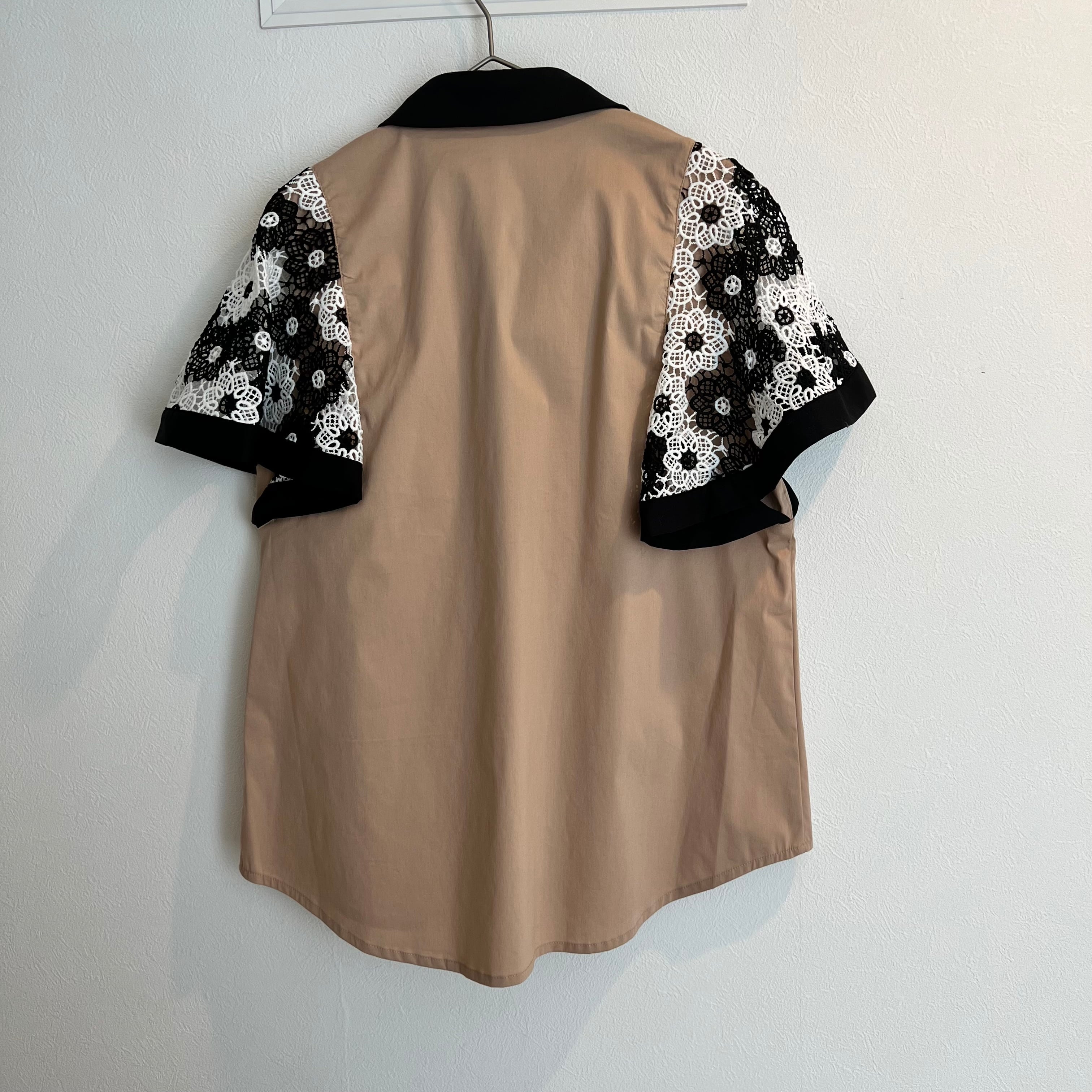 DOSDIOSAS】フラワーレーススリーブシャツブラウス | MIEL select shop