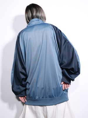 “NIKE” two-tone blue track jacket