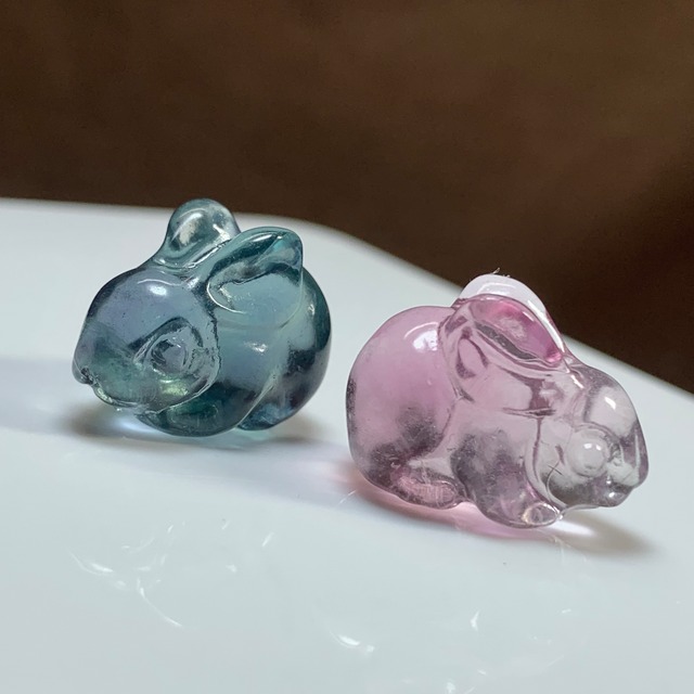 5.ペアうさちゃん･フローライトうさぎ