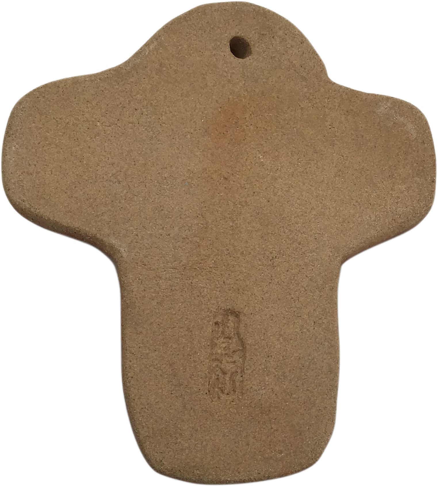 陶芸品 壁掛け十字架 9cm（No.33）／伊万里トラピスチヌ