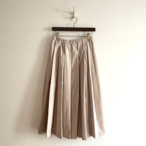 C21898【Kelly】Fine Corduroy Elastic Tuck Skirt