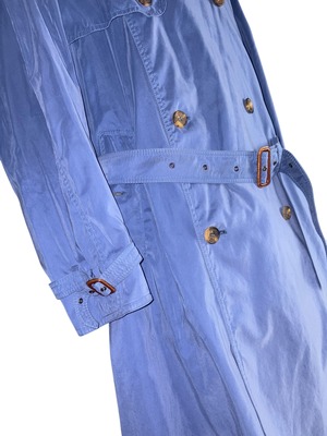 vintage HERMES peach-skin fabric trench coat