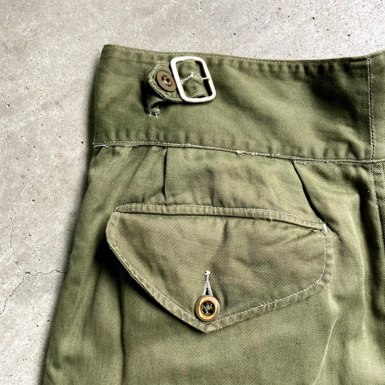 50年代 イギリス軍 コットンドリル グルカショーツ メンズW31 古着 50s 