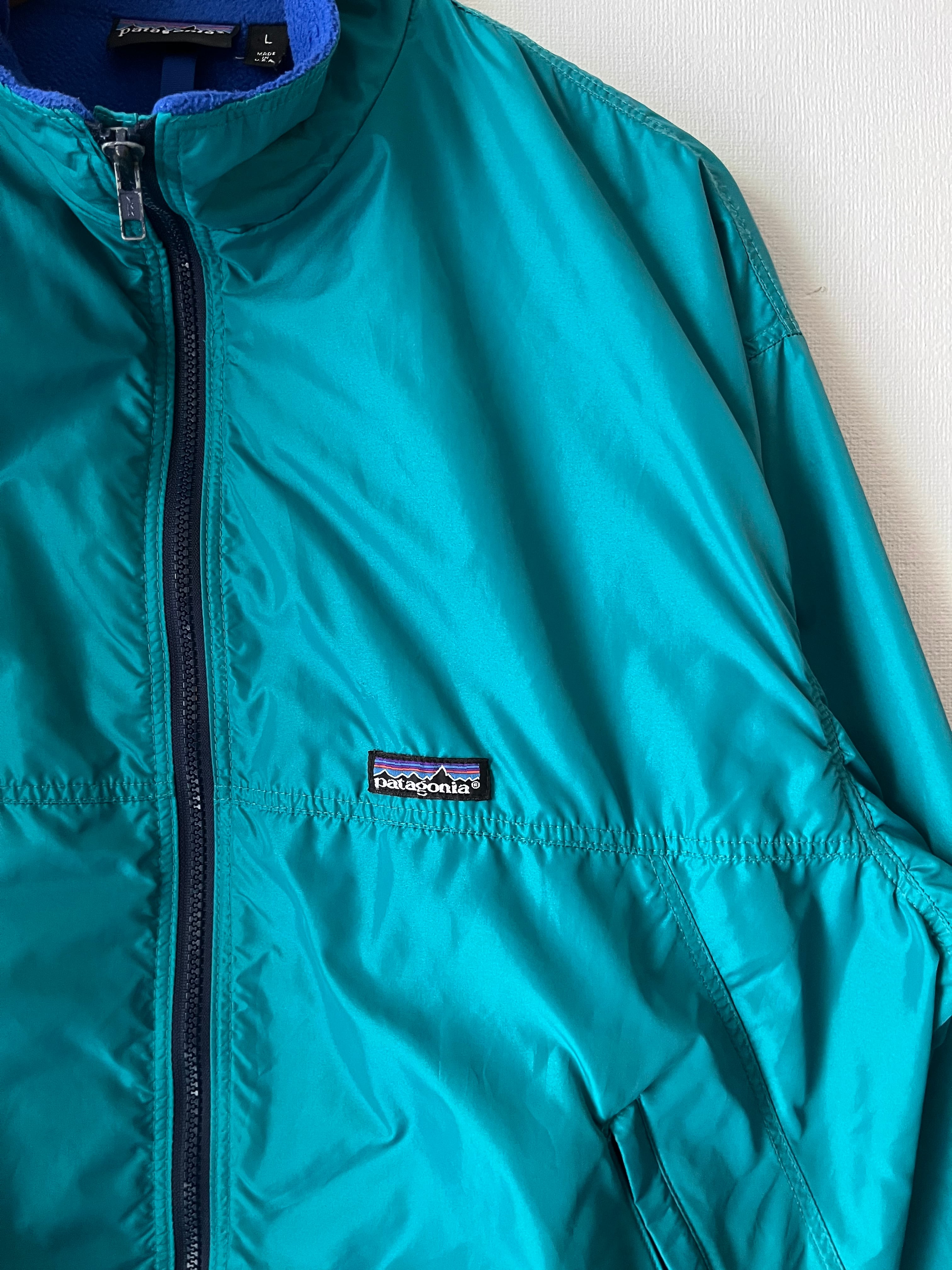 90s S0 Patagonia Shelled Capilene Jacket Made in U.S.A. Emerald