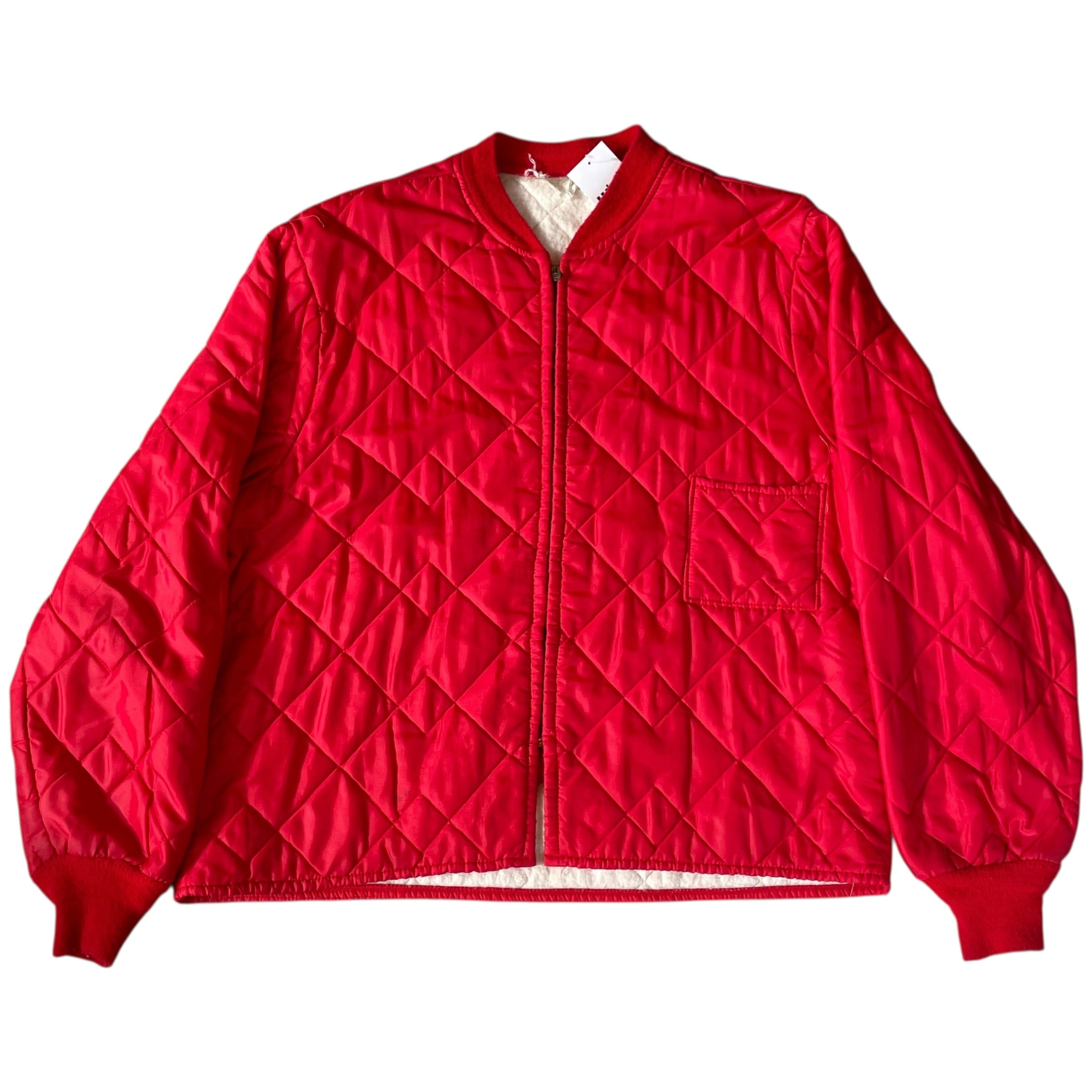 70s unknown "Red" quilting liner jacket