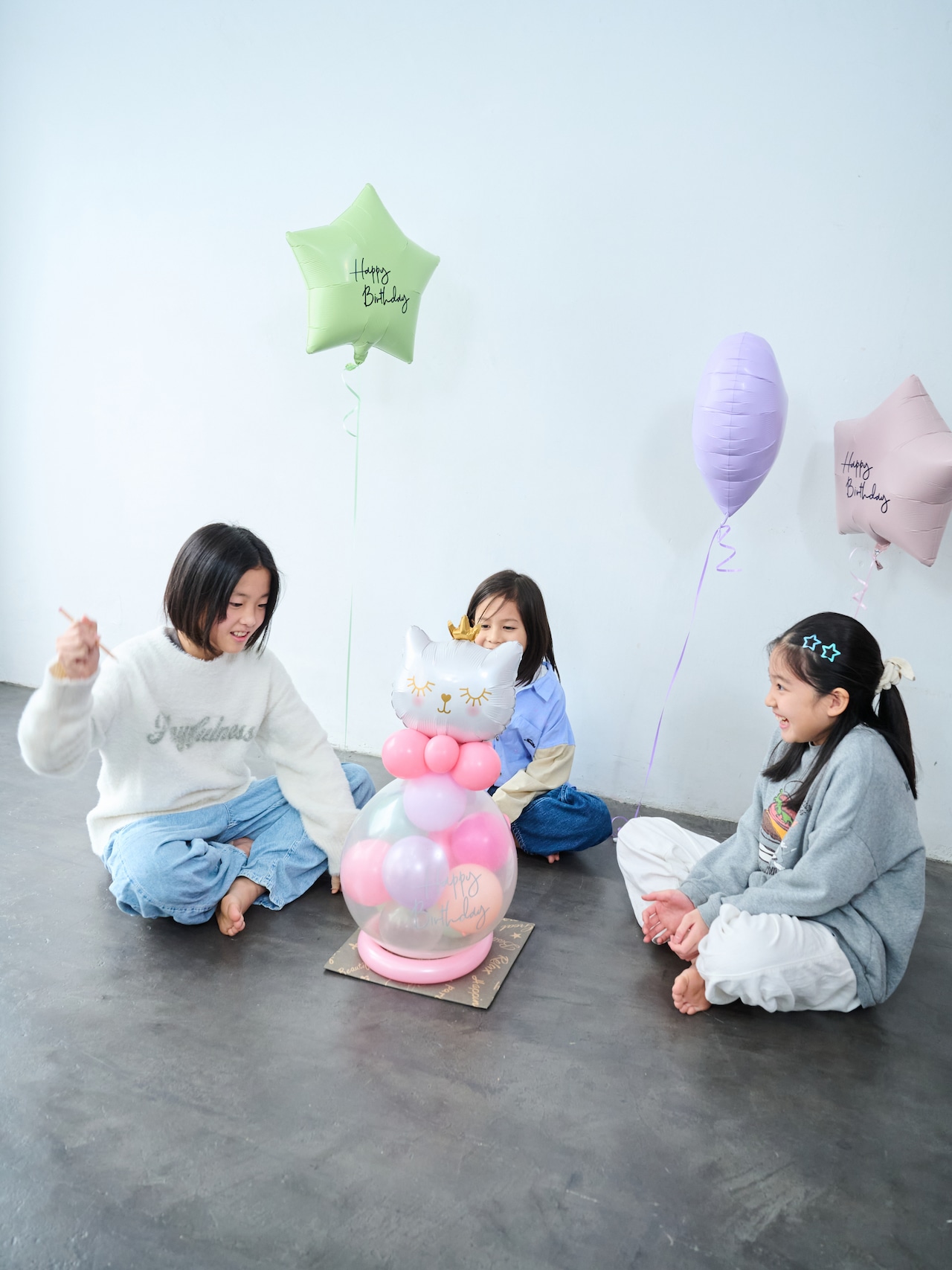 バルーンラッピング POPPING BALLOON 黒ネコ