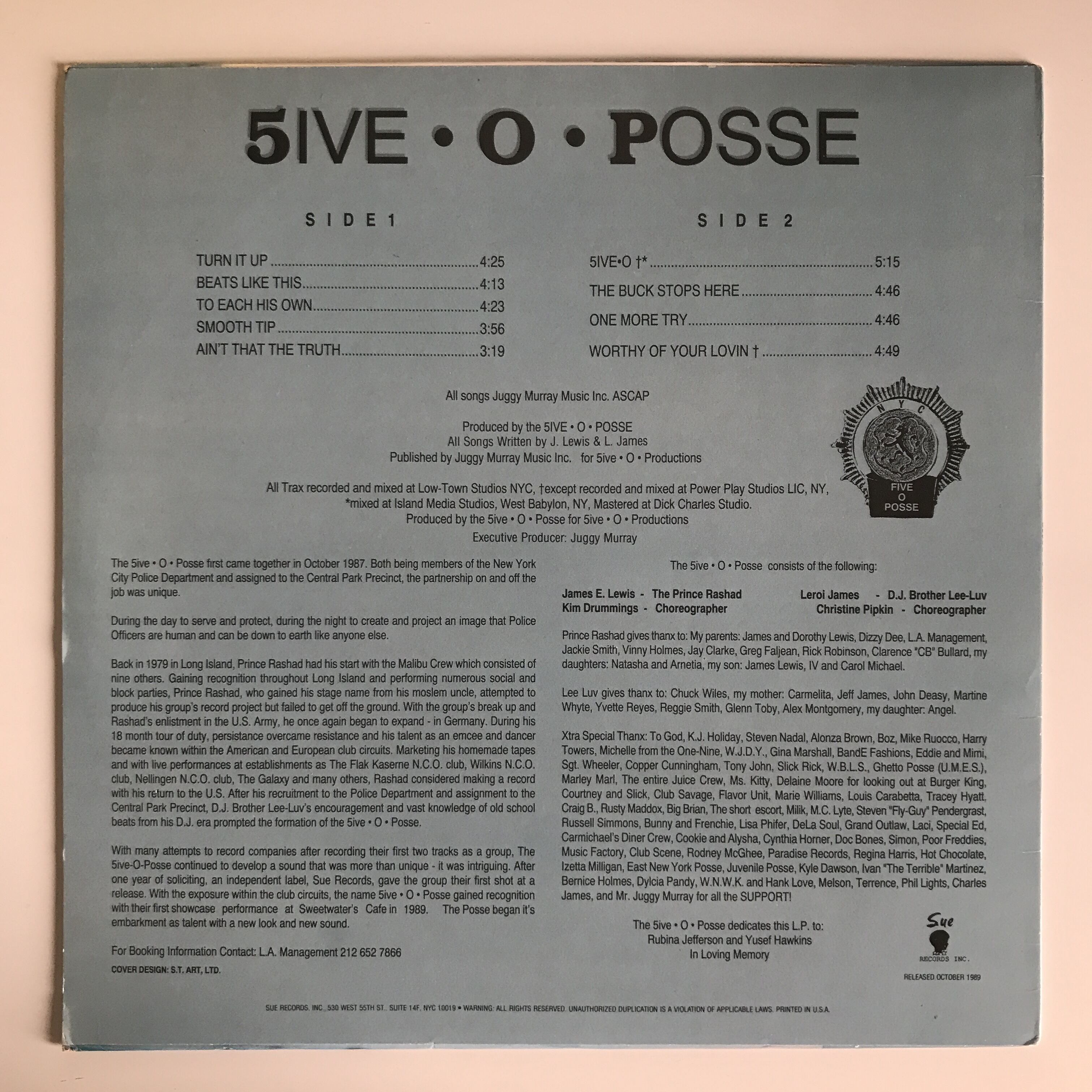 洋楽 5IVE O POSSE/5IVE O POSSE LP 5ive O Posse - Five O Posse | Pay ID