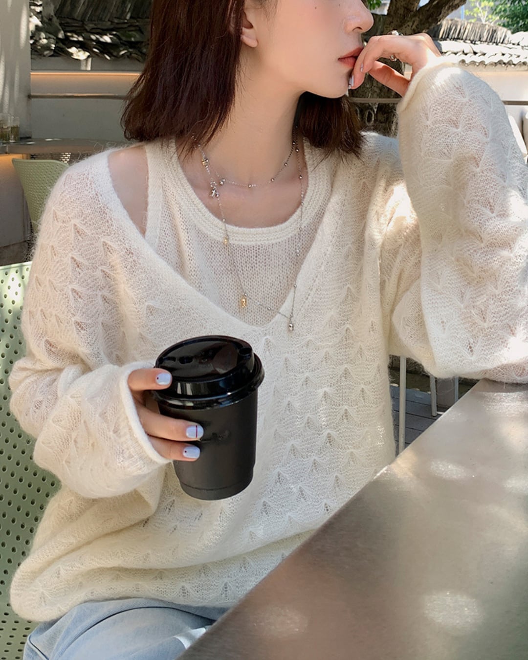 インナーキャミ セットニットトップス l5065