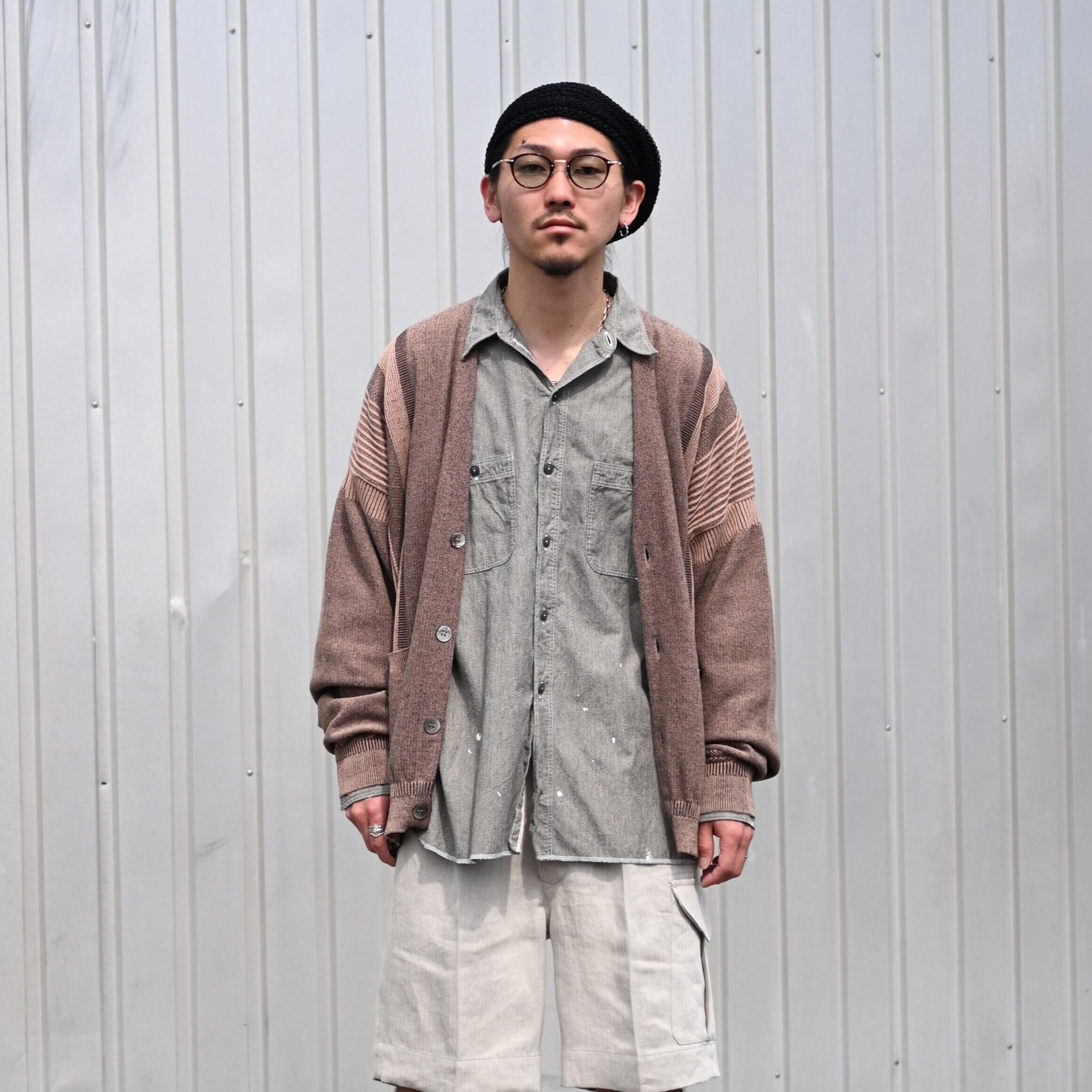 YASHIKI(ヤシキ）Shunko Cardiganピンク、インテリム MILK PAINT