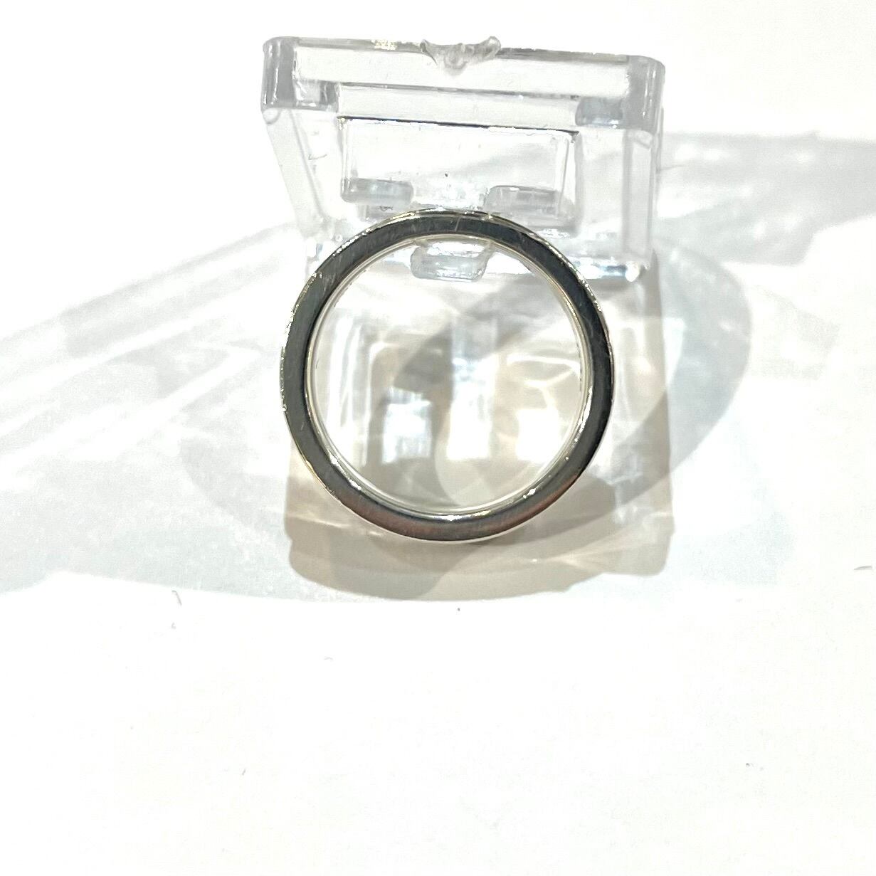 TIFFANY&CO】 【6号 】2410細T&CO ナローシルバー925ヴィンテージ