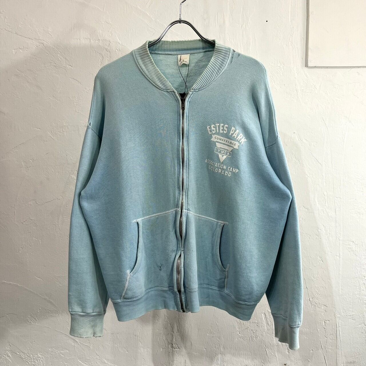50s Hanes Zip-up Sweat Shirt "Big size"