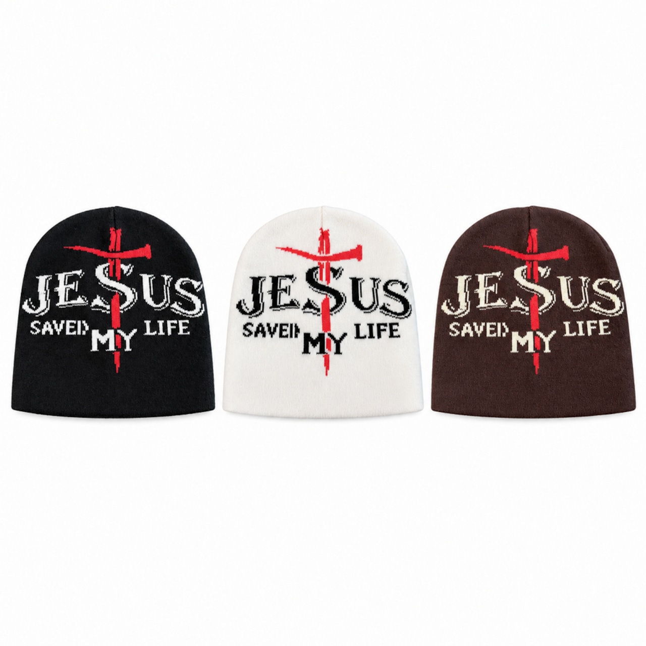 ストリート 3色JESUS グラフィック ビーニー G247