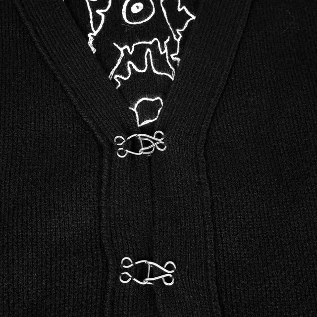 【Vivienne Westwood】刺繍ロゴ 穴 ダメージ加工 カーディガン