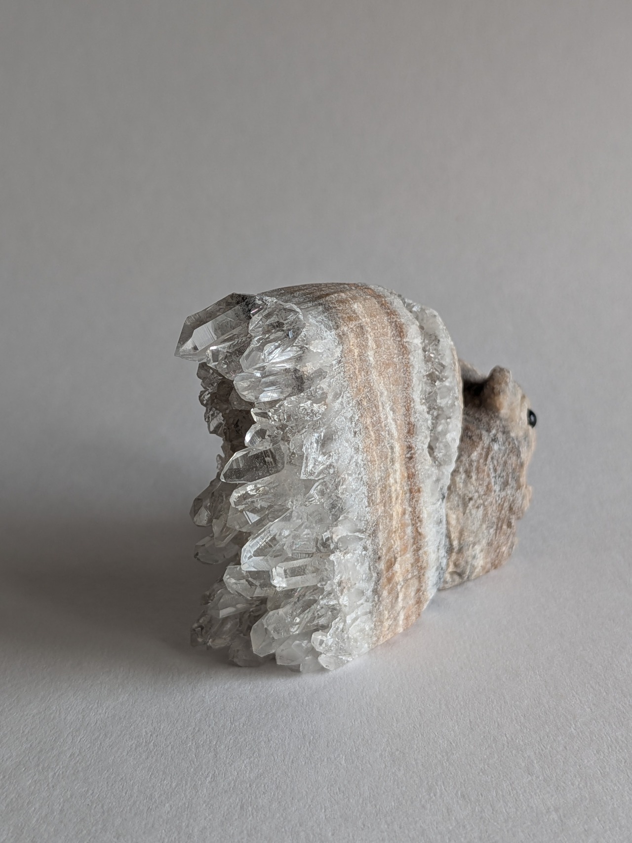 Quartz Cluster クォーツクラスター  ⭓ リス ⭔ CARVING