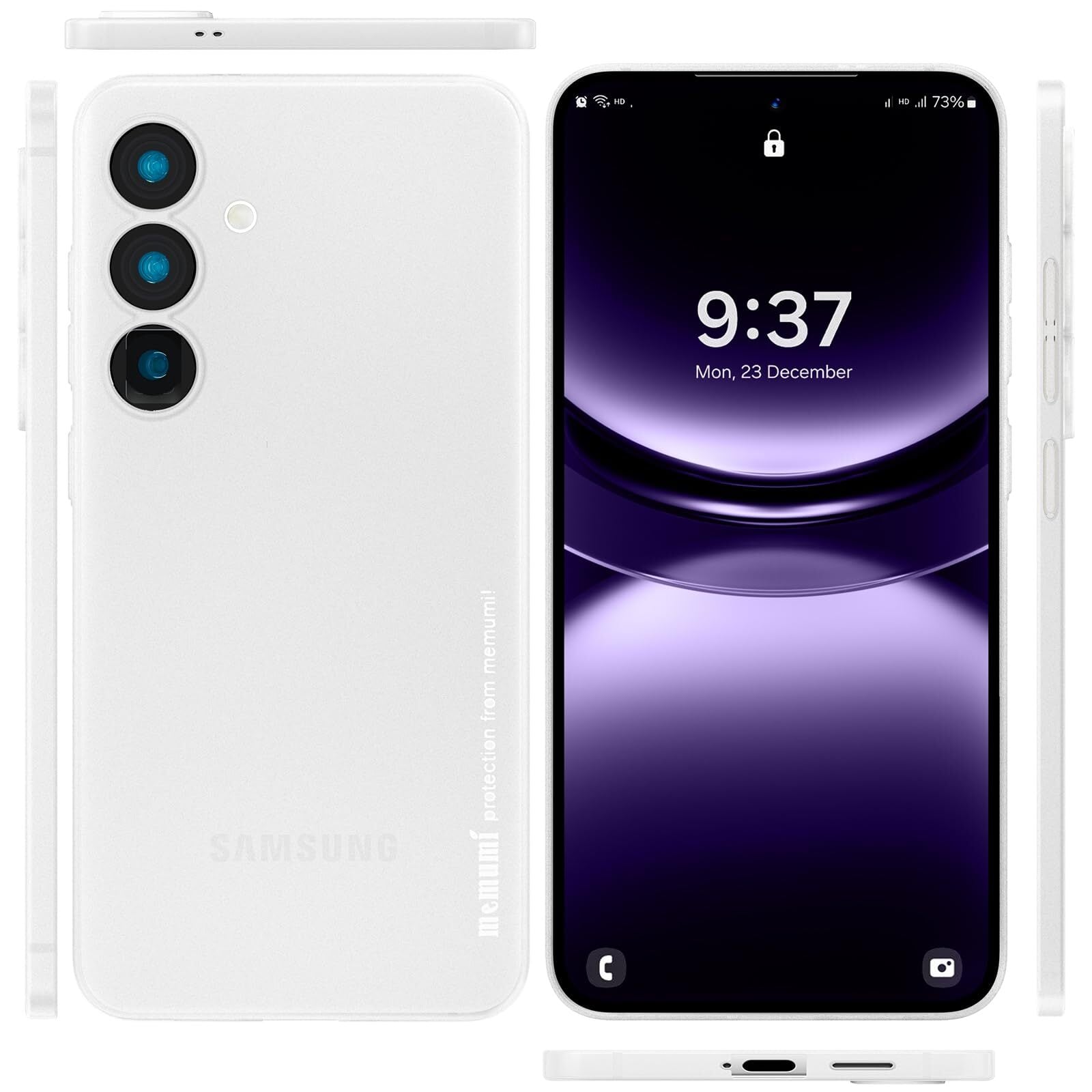 Galaxy S25 256GB ミント 透明ケース&ガラスフィルム付き