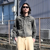 INTERIM / SHABBY VINTAGE "2ND" SHUTTLE DENIM SIDE PANEL JACKET
