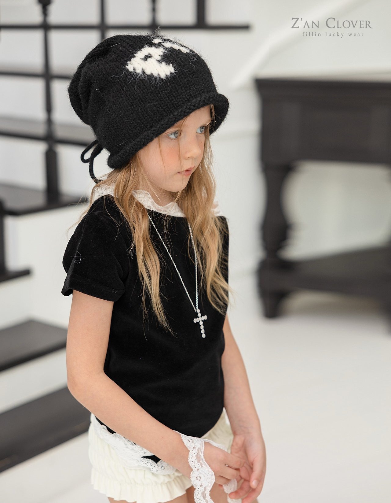 ZAN CLOVER［取寄］lace velour tee 26winter