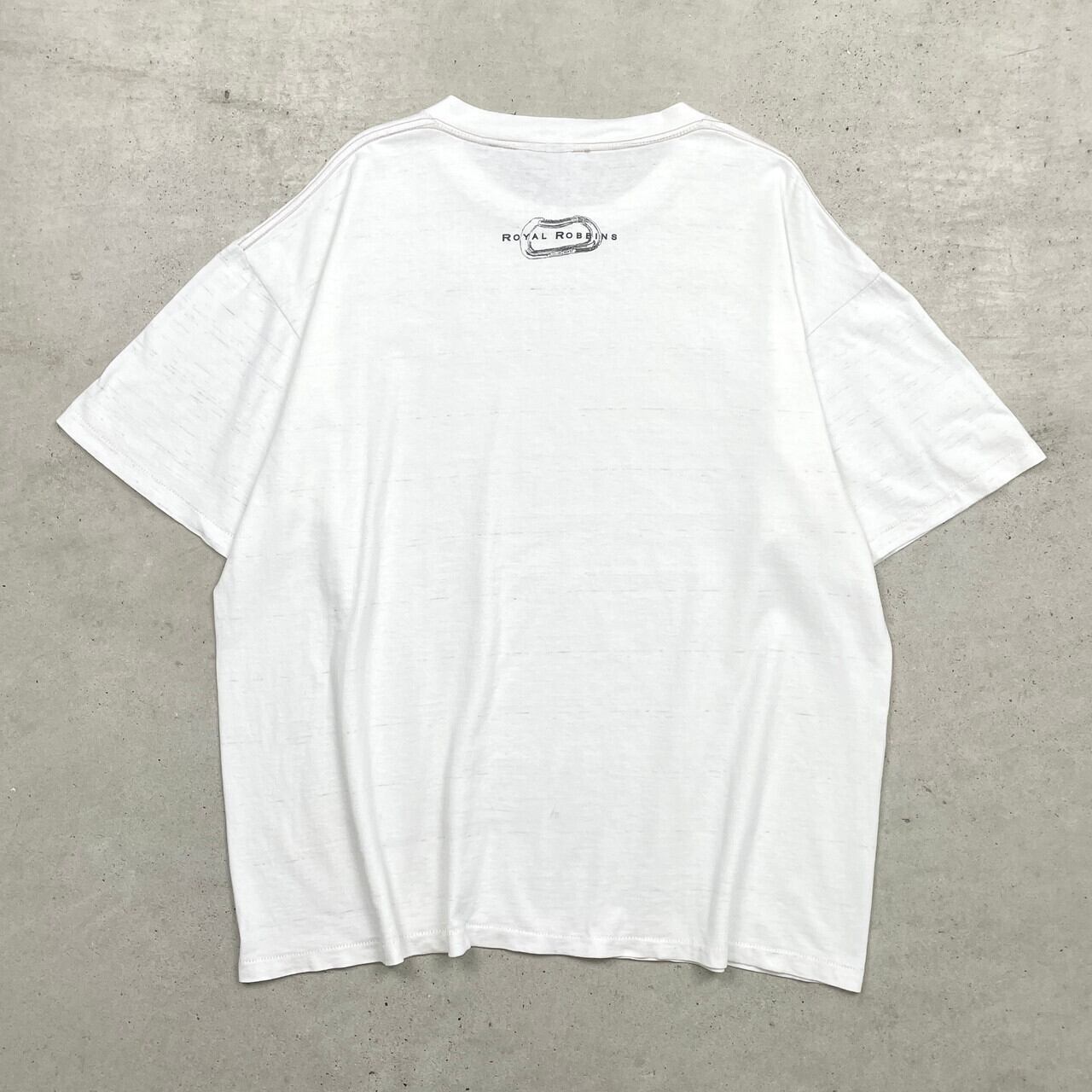 90年代 USA製 ROYAL ROBBINS ロッククライミング プリントTシャツ