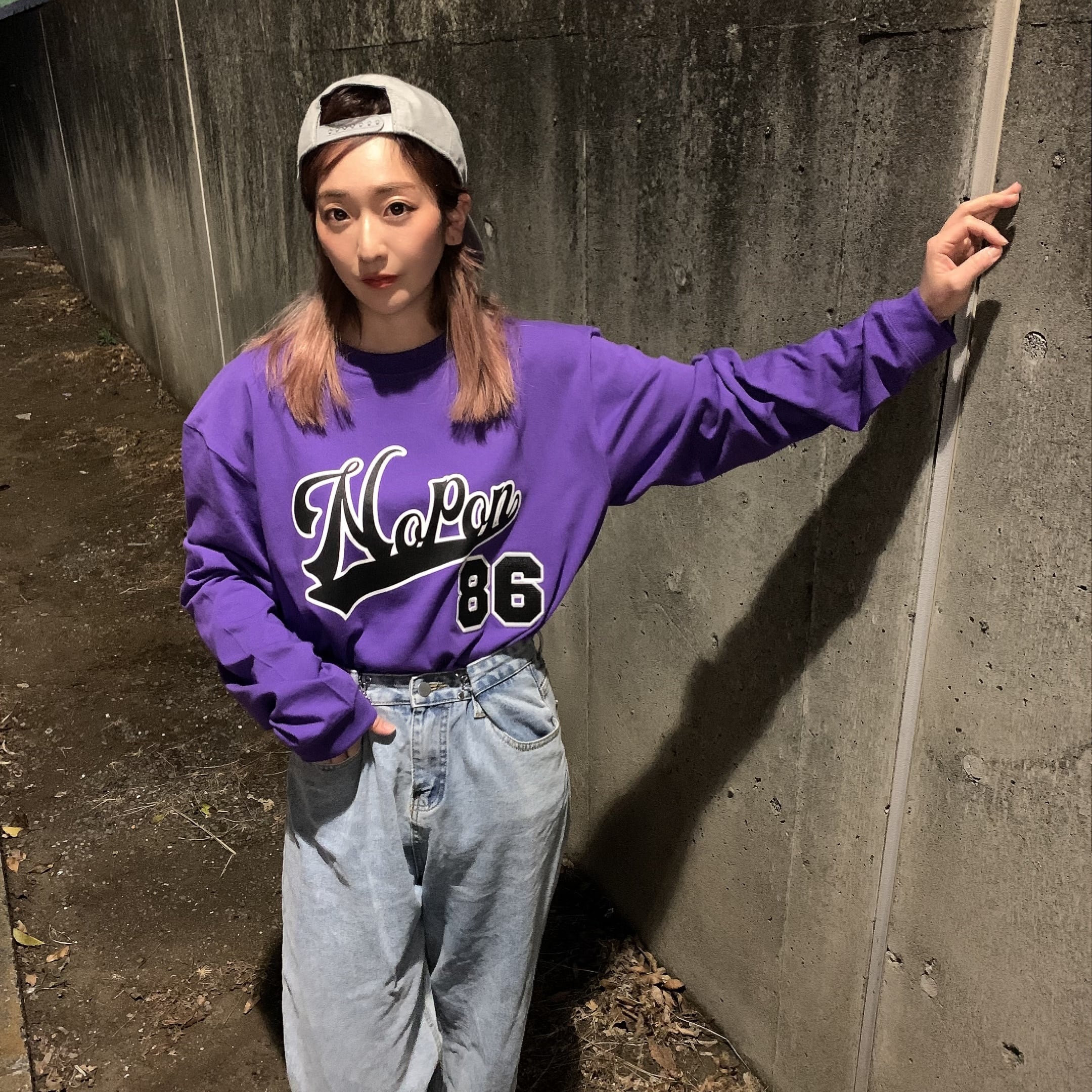 新品 BURN'N' VIOLET バーンバイオレット Tシャツ ブルー系 M