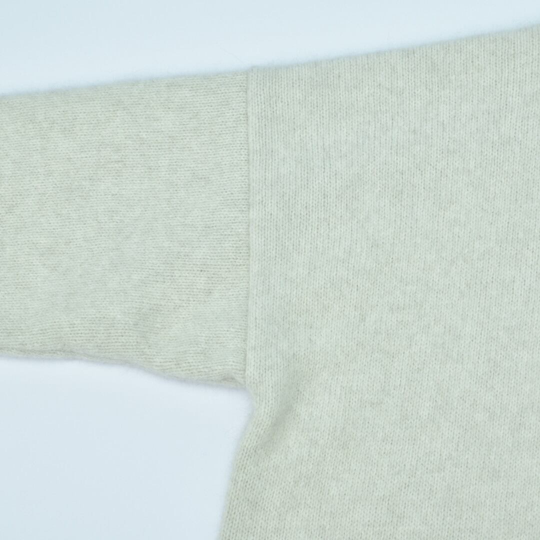 evam eva エヴァムエヴァ ウールフォックスショートローブ・アイボリー