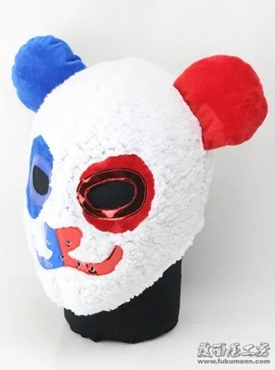 MEXICO製 Hi-Gradeセミプロマスク 覆面MANIAのパンダ 白／青・赤